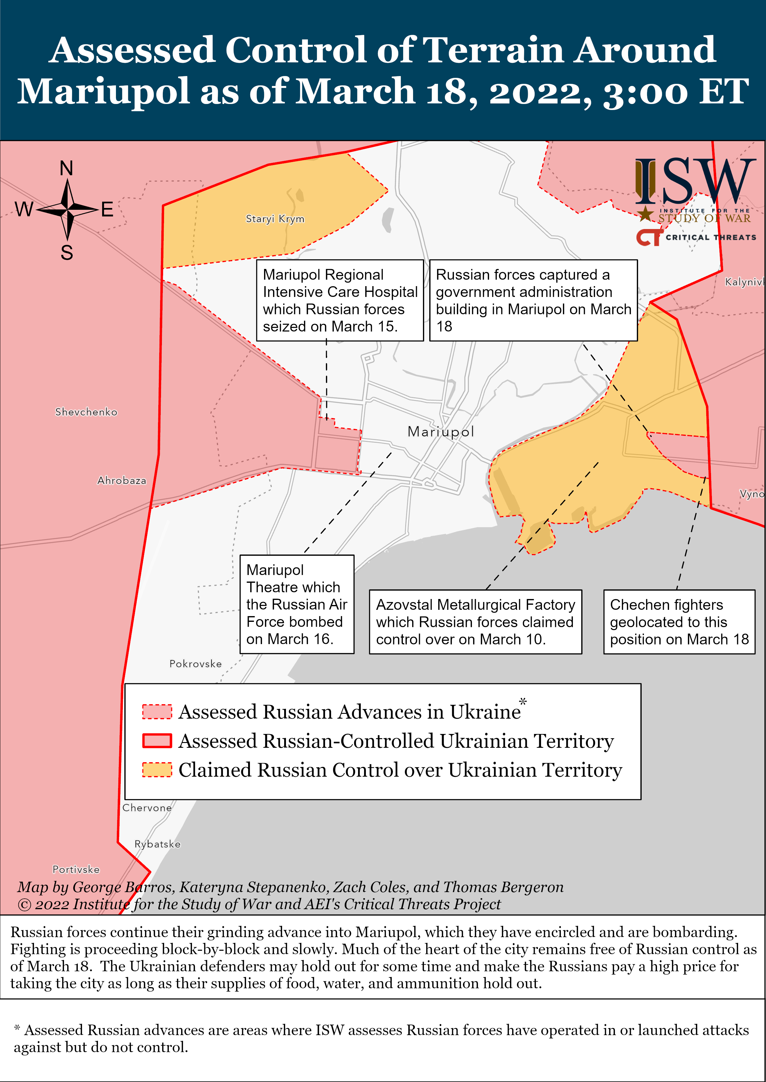 Russian Offensive Campaign Assessment, March 18 | Institute For The ...